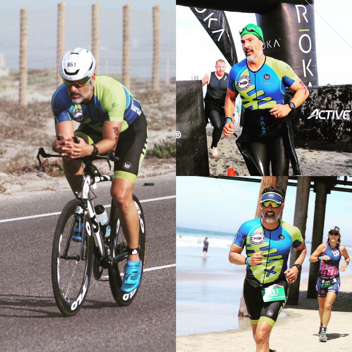 Mayor Donnie Wharton participating in the Ironman SuperFrog 70.3